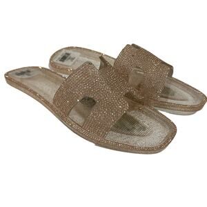 Steven New York Steve Madden Andrian Jewel Sandal In Gold Multi Size 10 New